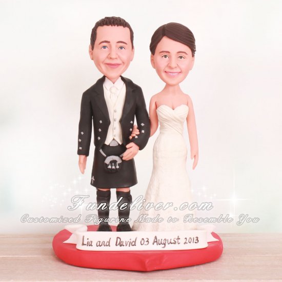 Scottish Wedding Cake Toppers - Click Image to Close