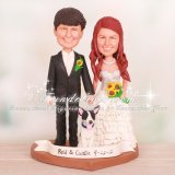 Sunflowers Theme Wedding Cake Toppers