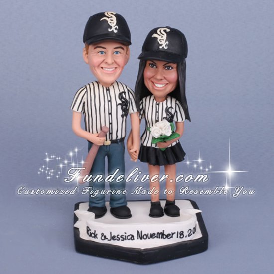 White Sox Wedding Cake Toppers, Chicago White Sox Decorations - Click Image to Close