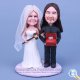 Auctioneer and Ringman Wedding Cake Toppers
