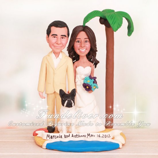 Jamaica Beach Wedding Cake Toppers - Click Image to Close