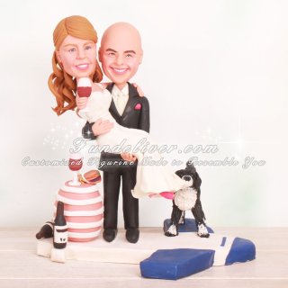 Pilot Wedding Cake Toppers