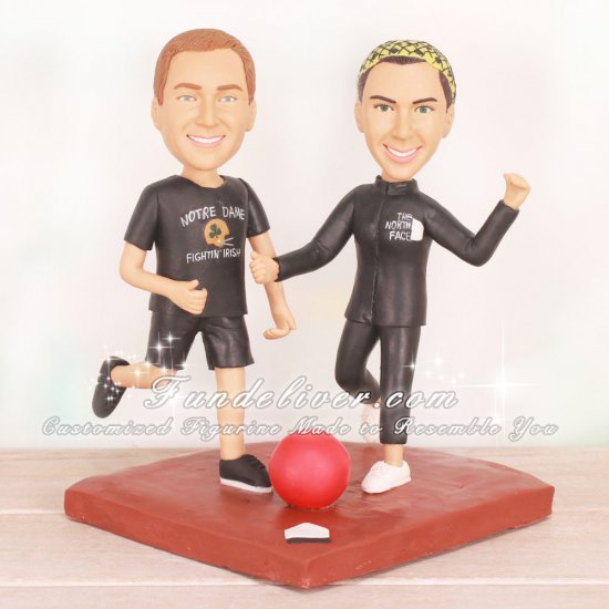Kickball Wedding Cake Toppers - Click Image to Close
