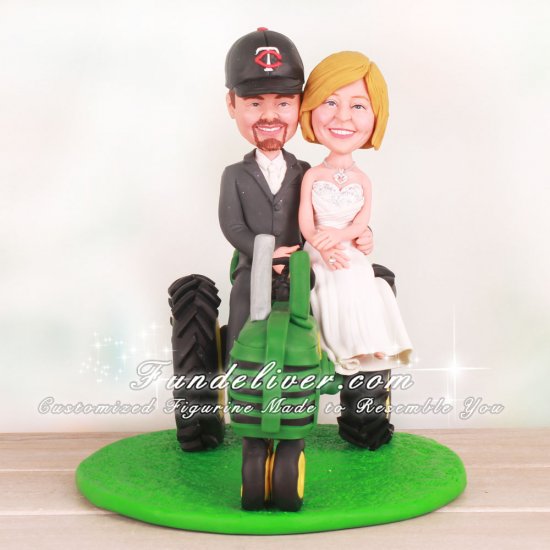 John Deere G Tractor Wedding Cake Toppers - Click Image to Close
