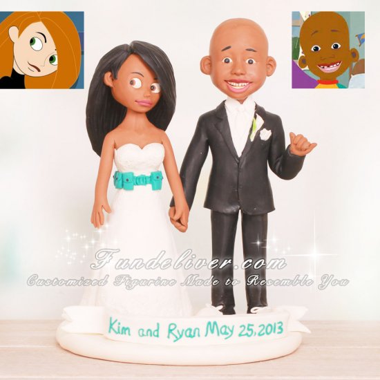 Little Bill and Kimpossible Wedding Cake Toppers - Click Image to Close