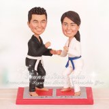 Brazilian Jiu-Jitsu BJJ Themed Wedding Cake Toppers