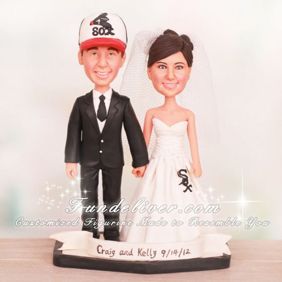 Sox Wedding Cake Toppers - Click Image to Close