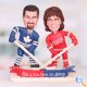 Detroit Red Wings Hockey Wedding Cake Toppers