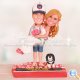 Standing on the Chicago Cubs Wrigley Field Marquee Cake Toppers