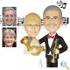 50th Anniversary Gifts, Custom 50th Music Theme Anniversary Cake Toppers