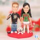 Anaheim Ducks Hockey Wedding Cake Toppers