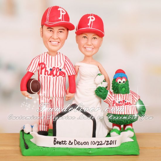 Phillies Topper with Phillie Phanatic and Running Shoes - Click Image to Close