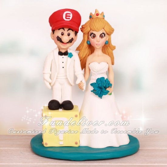 Super Mario Character Wedding Cake Toppers - Click Image to Close
