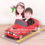 Ford Mustang Shelby Car Wedding Cake Toppers