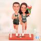 University of South Florida USF Runner Wedding Cake Toppers