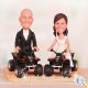Riding on Sand ATV Wedding Cake Toppers