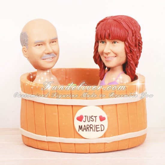 Hot Tub Wedding Cake Toppers - Click Image to Close