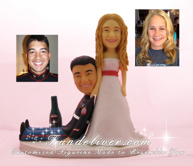 Marine Cake Toppers, Marine Corps Wedding Cake Toppers - Click Image to Close