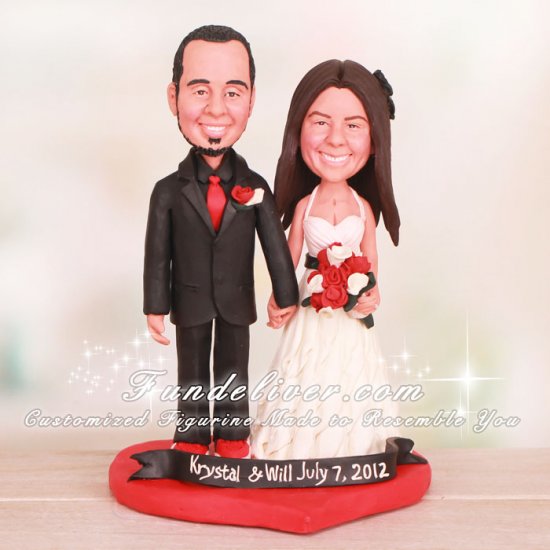 Traditional Bride and Groom Wedding Cake Toppers - Click Image to Close