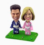 Personalized Gift - Japanese Kimono Couple Figurine Personalized Gift - Japanese Kimono Couple Figurine