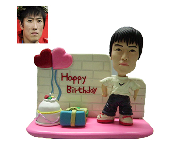 Personalized Birthday Cake Toppers Figruines Based on your Photo - Click Image to Close