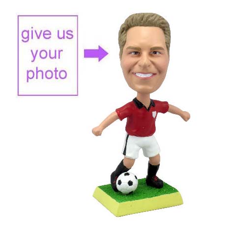 Personalized Gift - Soccer Player, Soccer Theme Figurine - Click Image to Close