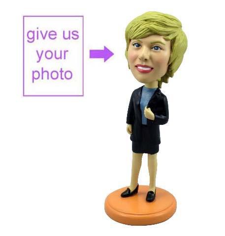 Personalized Gift - Female Executive Figurine - Click Image to Close