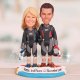 Couple in Scuba Diving Gears Holding Mask and Snorkel Cake Toppers