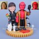 Hellboy and Liz Movie Theme Wedding Cake Toppers