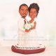Stylish Embrace Wedding Cake Topper