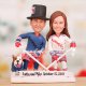 New York Rangers Bride and Groom Cake Toppers