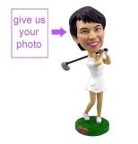 Personalized Gift - Golfing Woman Figurine