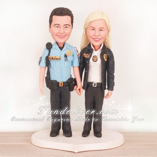 Postal Inspector Wedding Cake Toppers - Click Image to Close
