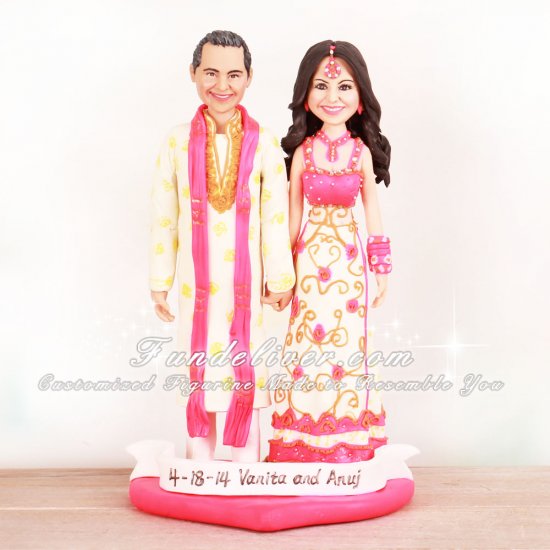 Slim Indian Wedding Cake Toppers - Click Image to Close