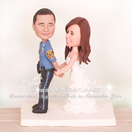Miami County Sheriff Officer Wedding Cake Toppers - Click Image to Close