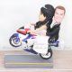 Biker Wedding Cake Toppers with Bride Giving the Groom a Ride Biker Wedding Cake Toppers with Bride Giving the Groom a Ride