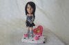 Trendy and Fashionable Girl Custom Sculpted Birthday Cake Toppers