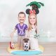 Disney Wedding Cake Toppers with Bride and Groom at the Beach Disney Wedding Cake Toppers with Bride and Groom at the Beach