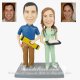 Construction Worker, Architect, Builder and Nurse Theme Wedding Cake Toppers