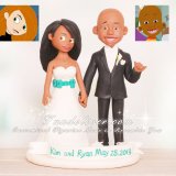 Little Bill and Kimpossible Wedding Cake Toppers