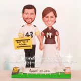 Pittsburgh Steelers and Cleveland Browns Football Cake Toppers