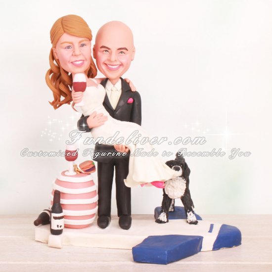 Pilot Wedding Cake Toppers - Click Image to Close