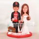 SF Giants and SF 49ers Cake Topper with Cable Car