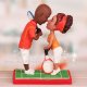 Kissing Tennis Players Wedding Cake Toppers