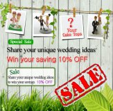 Share Your Unique Ideas to Win 10% OFF of Completely Custom Wedding Cake Toppers