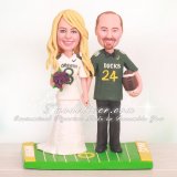 Oregon Ducks Football Wedding Cake Toppers