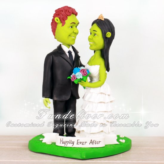 Fiona and Shrek Cake Toppers - Click Image to Close