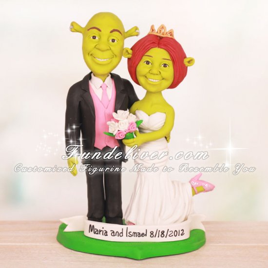 Shrek Wedding Cake Toppers - Click Image to Close