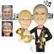 50th Anniversary Gifts, Custom 50th Music Theme Anniversary Cake Toppers