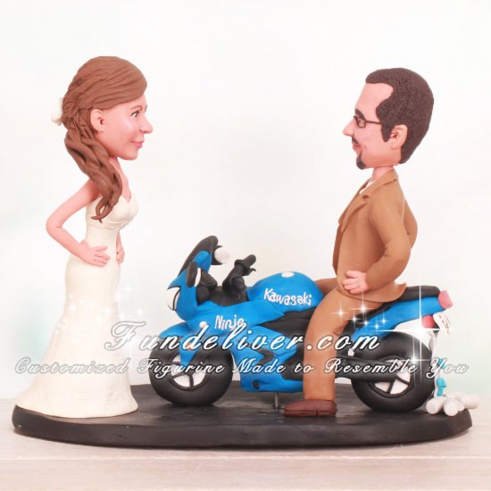 Motorcycle Wedding Cake Toppers - Click Image to Close